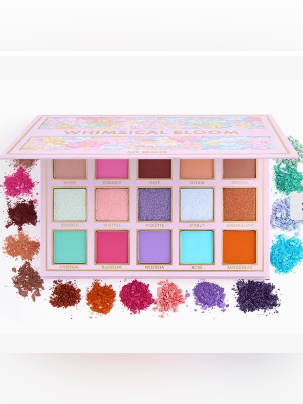 Ace Beaute Whimsical Bloom Eyeshadow Palette - 15 Color Palette NIB